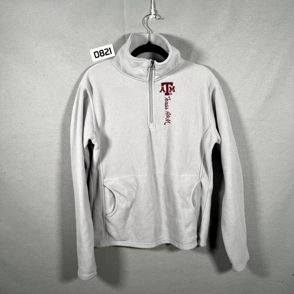 Texas A&M Aggies Sweatshirt Girls Medium 8-10 Gray‎ Knights Apparel Fleece Lined